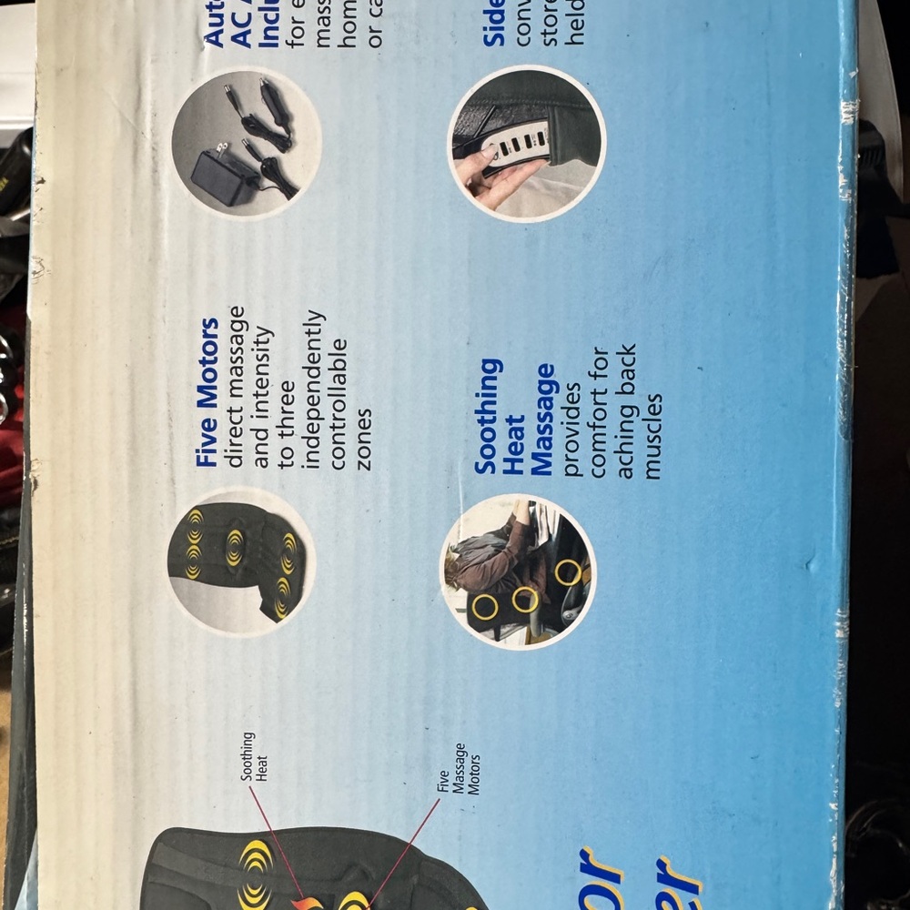 Dr. Scholl's Black Massage Cushion with Heat - Picture 4 of 4